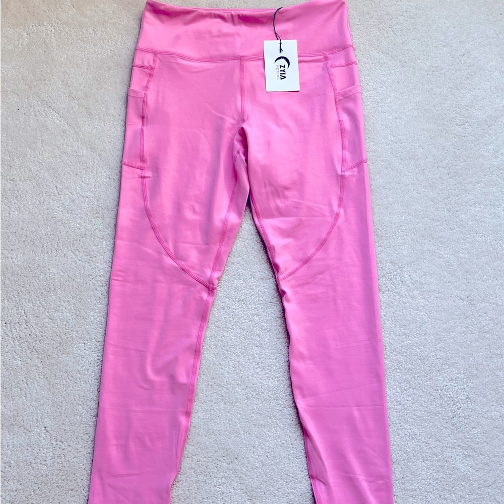 Zyia Prism Pink Pocket Light n Tight High Rise Leggings